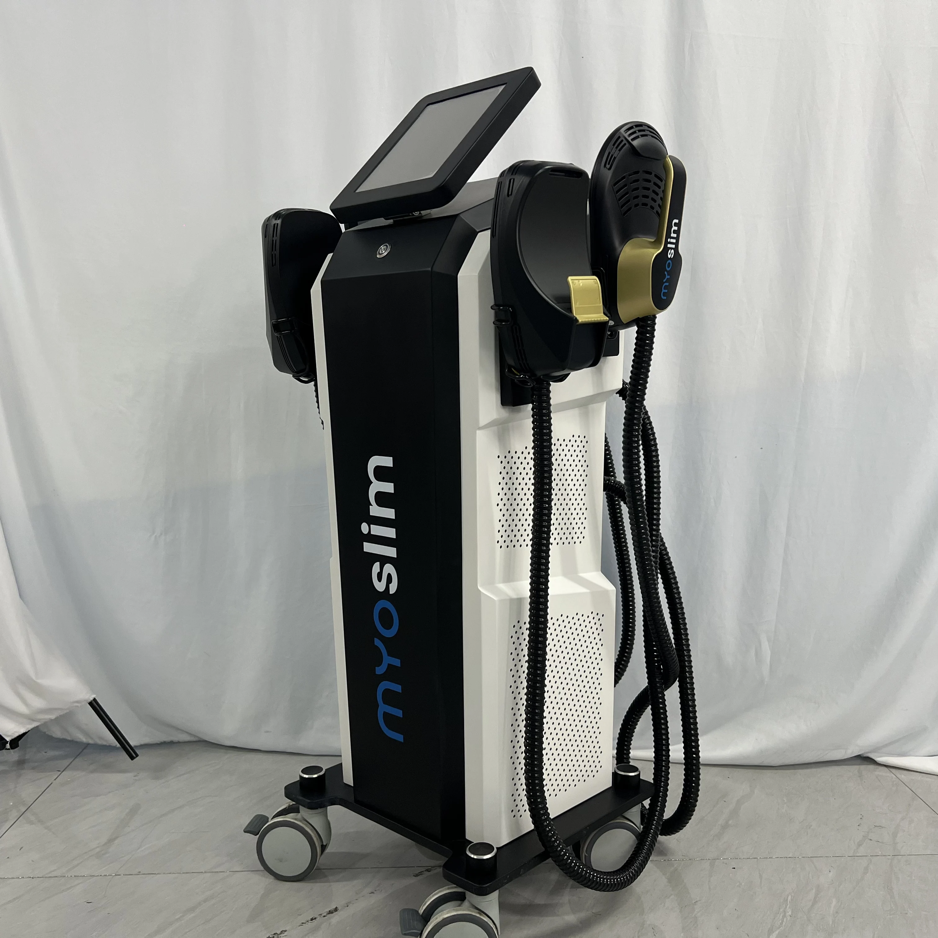 Máquina de escultura corporal myoslim 6500w ems rf, emagrecimento de gordura, queima de estimulação muscular, escultura, terapia eletromagnética, perda de peso