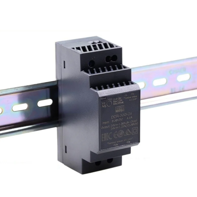 MEAN WELL DDR-30G DDR-30L DDR-30G-5 DDR-30G-12 DDR-30G-24 DDR-30L-5 DDR-30L-12 DDR-30L-24 30W DIN Rail Type DC-DC Converter 4