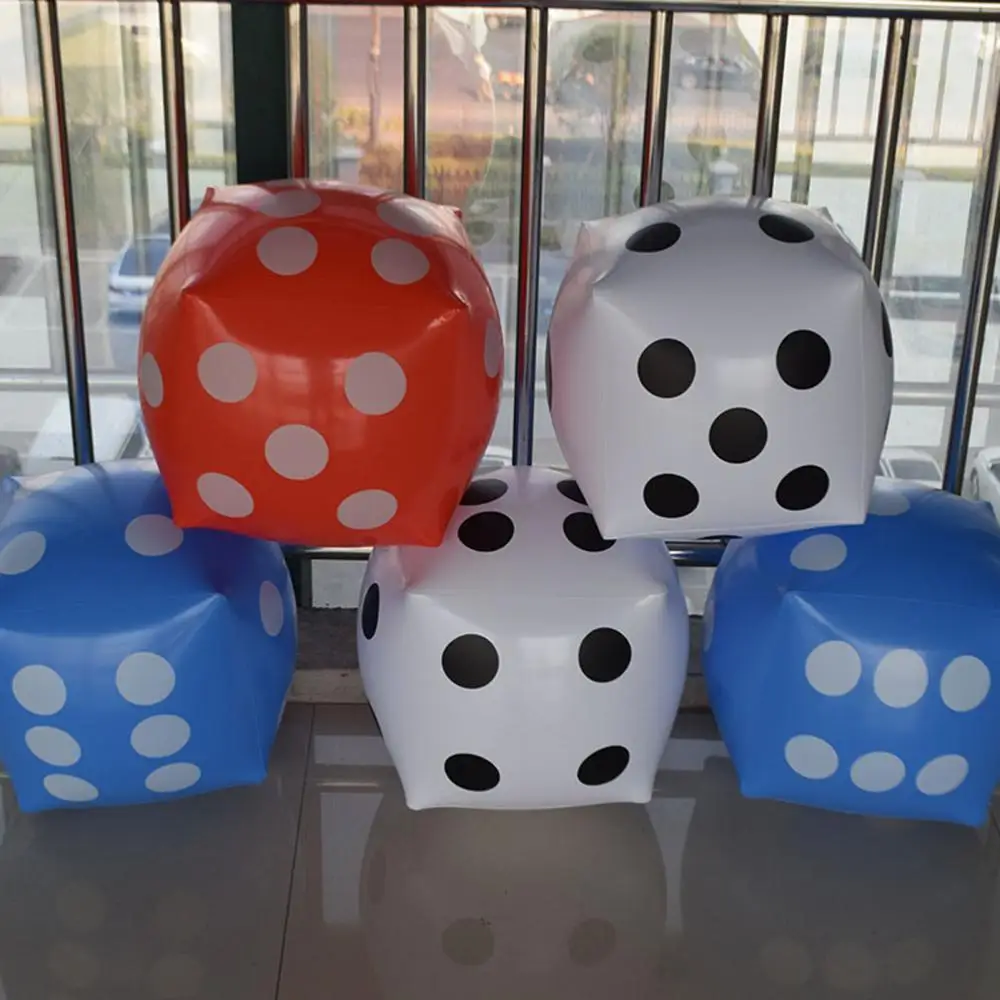 30cm Inflatable Cube Dice Party Giant Toys Activities Game Lucky Draw Props Entertainment Dice Bar Party Decoration Home Decor