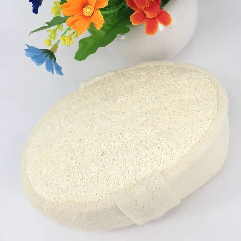 

Natural Loofah Sponge Bath Ball Shower Rub Bath Shower Wash Body Pot Sponge Scrubber Durable Healthy Massage Brush