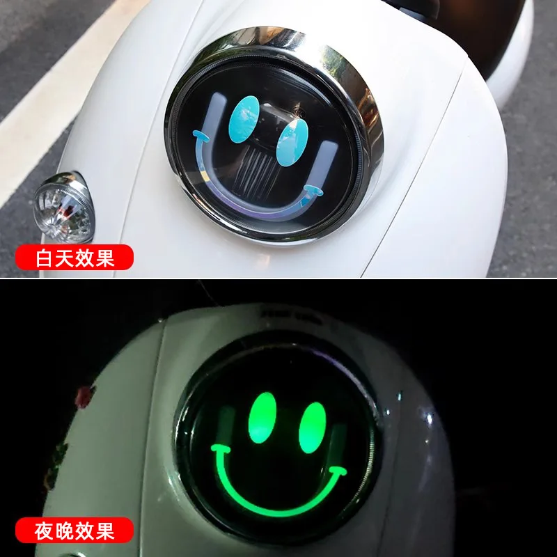 Dekorasi Stiker Ekspresi Stiker Lampu Depan Sepeda Motor untuk PIAGGIO Vespa Primavera 50 125 Sprint 50 125 GTS GTV 300 250 SUPER