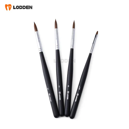 Imagen 2 del producto Lodden-bolígrafos de porcelana Dental, pinceles de resina para herramientas de modelado y acristalamiento de laboratorio Denal, cepillos de silicona para herramientas de dentadura