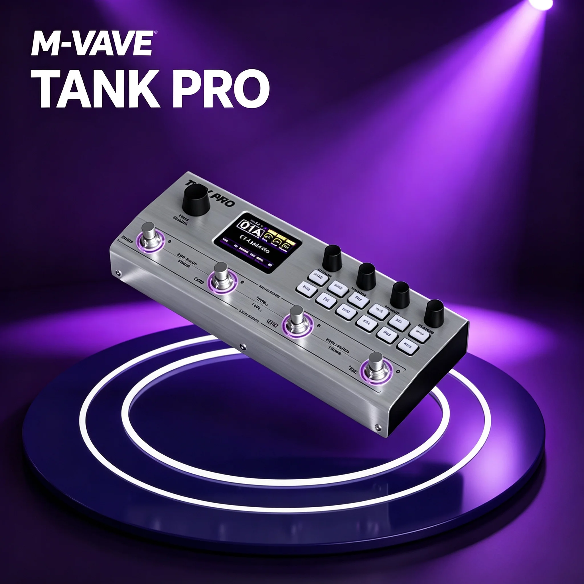 M VAVE TANK PRO Electric Guitar Bass Multi Effects Pedal 300 Effects 120 Presets Drum 150s Looper IR Amp For Rock Best Xmas Gift