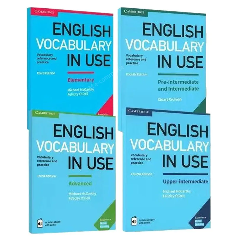 

4 volumes Cambridge English vocabulary use tool books English preparation special books full set of 4 volumes to send audio