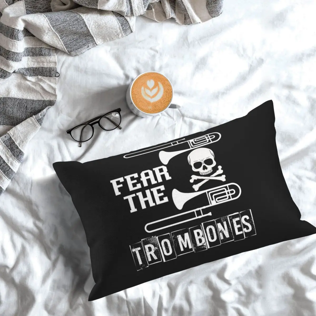 Fear The Trombones Rectangle Pillowcase Cushion Cover Decorative Bedroom Bed Home Comfort Throw Pillow
