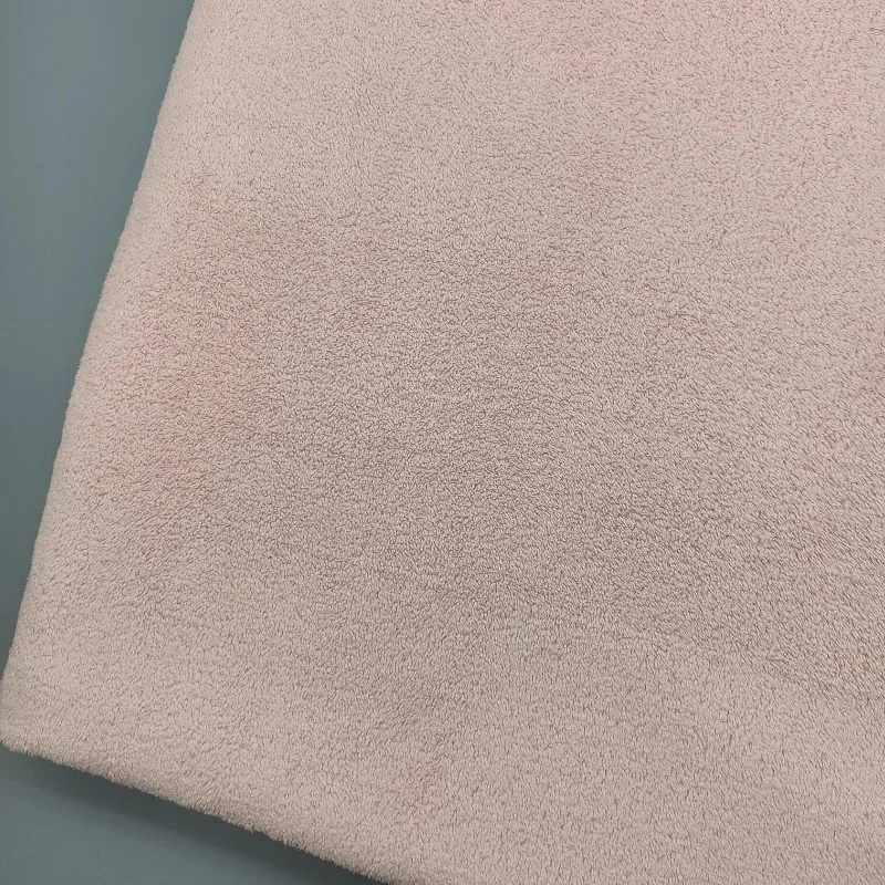 Coral Fleece Absorbent Hair Towel Wrap Fabric for Bathrobe DIY Home Quick Dry Polyester Spandex Terry Cloth Home Spa Textile