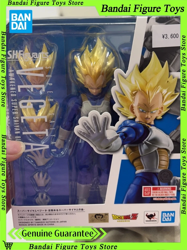 

Подлинная Bandai SHF Dragon Ball Z Vegeta Awakened Super Saiyan Blood S.H.Figuarts ПВХ Фигурка Коллекция Модель Игрушка в подарок