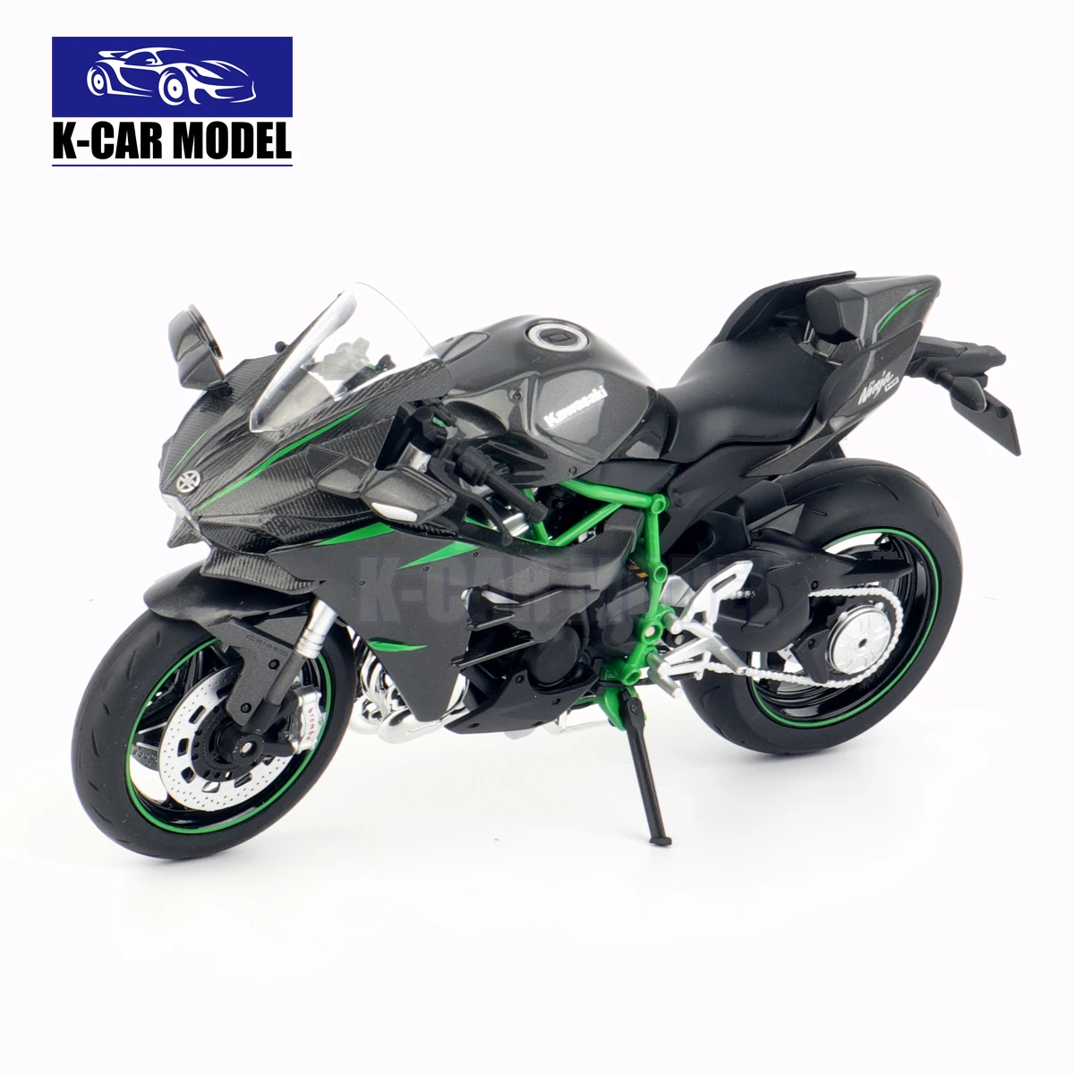 AOSHIMA 1/12 Kawasaki Ninja H2 H2R Motorcycle Diecast Car Model