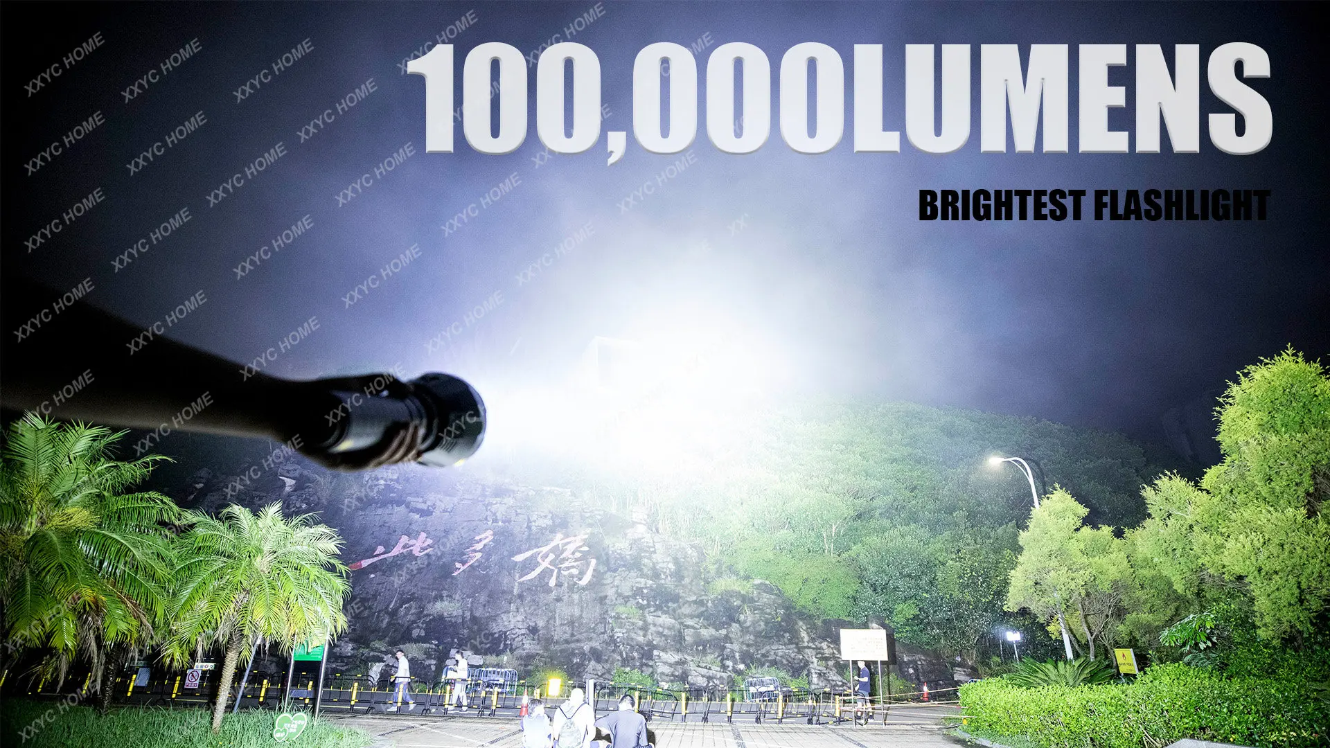 MS18 Powerful Searchlight Flashlight 100000 Lumens Cree XHP70.2 LED Rechargeable Professional Torch Suitable for Camping