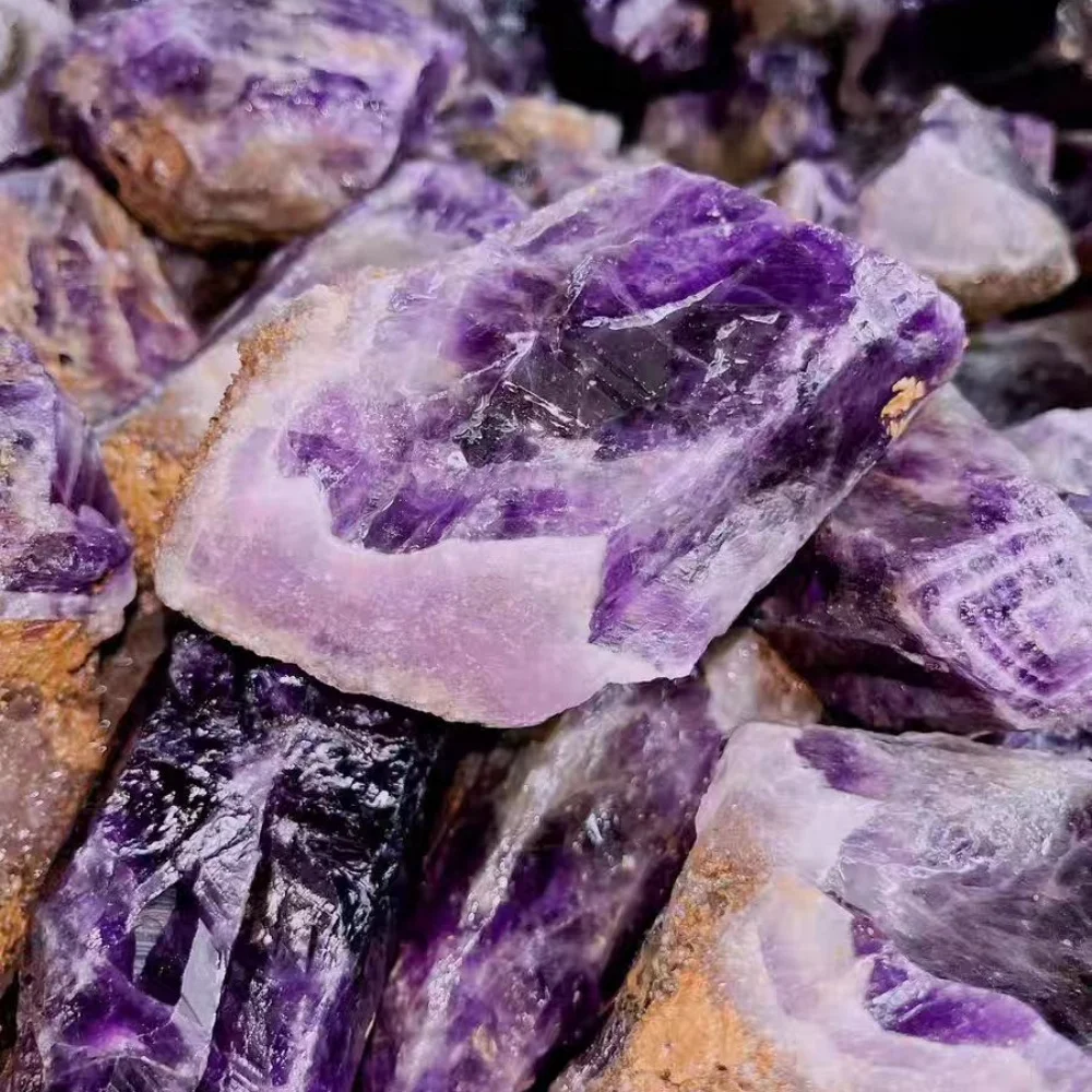 Natural Uruguayan Amethyst Rough Stone,Deep Purple Amethyst Rough Stone Mineral Specimen
