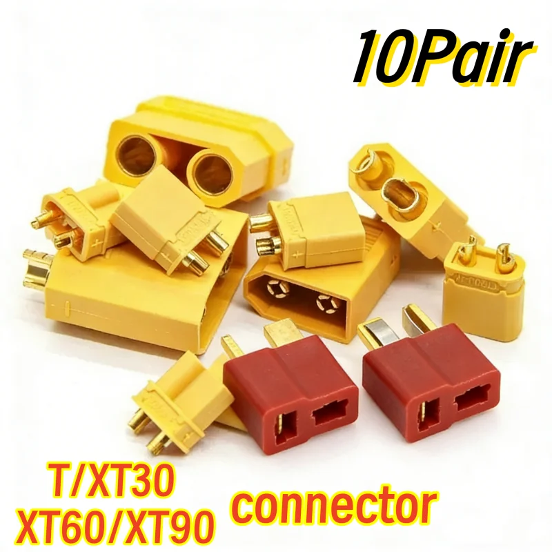 Drone Rc Not Connected - 10Pair T/XT30/XT60/XT90 Bullet Adapters Connecter 10Male