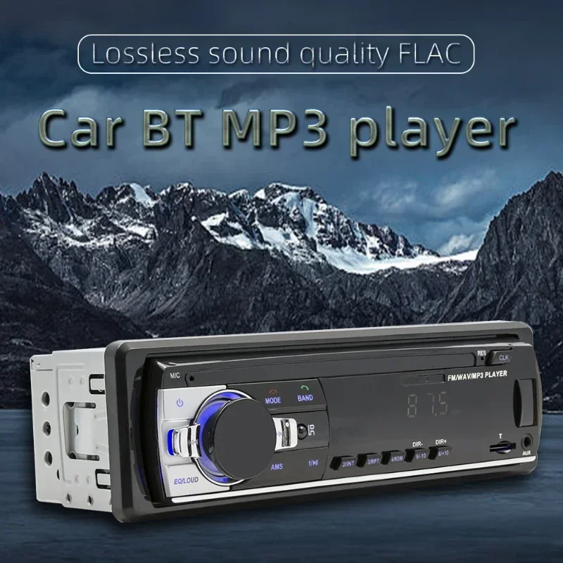 Car Radio 1 Din Stereo Multimedia MP3 Player Digital Bluetooth FM ISO Power Aux Input USB Bluetooth Auxiliary Car JSD-530 Lite