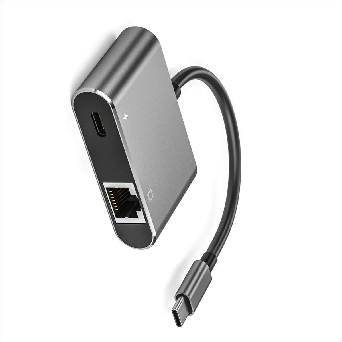 T35C 1000Mbps USB C to Ethernet Adapter PD3.0 Type-C Charging Port Network Adapter Type C to RJ45 Network LAN Adapter for PC