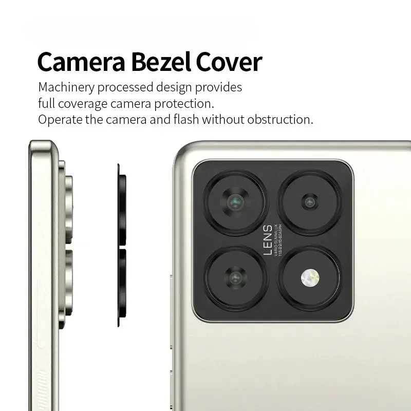 Aluminum Metal Rear Camera Lens Cover For Xiaomi 14T Pro Back Protector For Xiaomi Mi14TMi14tpro Lens Ring Film