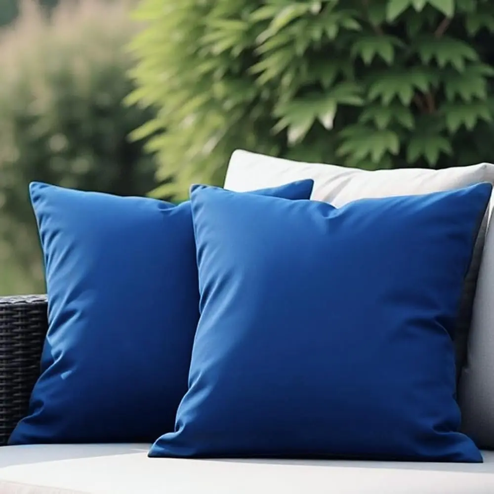 

18"" X 18"" Throw Pillows, Outdoor Waterproof Pillows With Inserts, Square Decorative Pillows For Patio Furniture Garden Couch