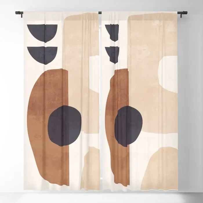 

Abstract Minimal Shapes 34 Blackout Curtains 3D Print Window Curtains For Bedroom Living Room Decor Window Treatments