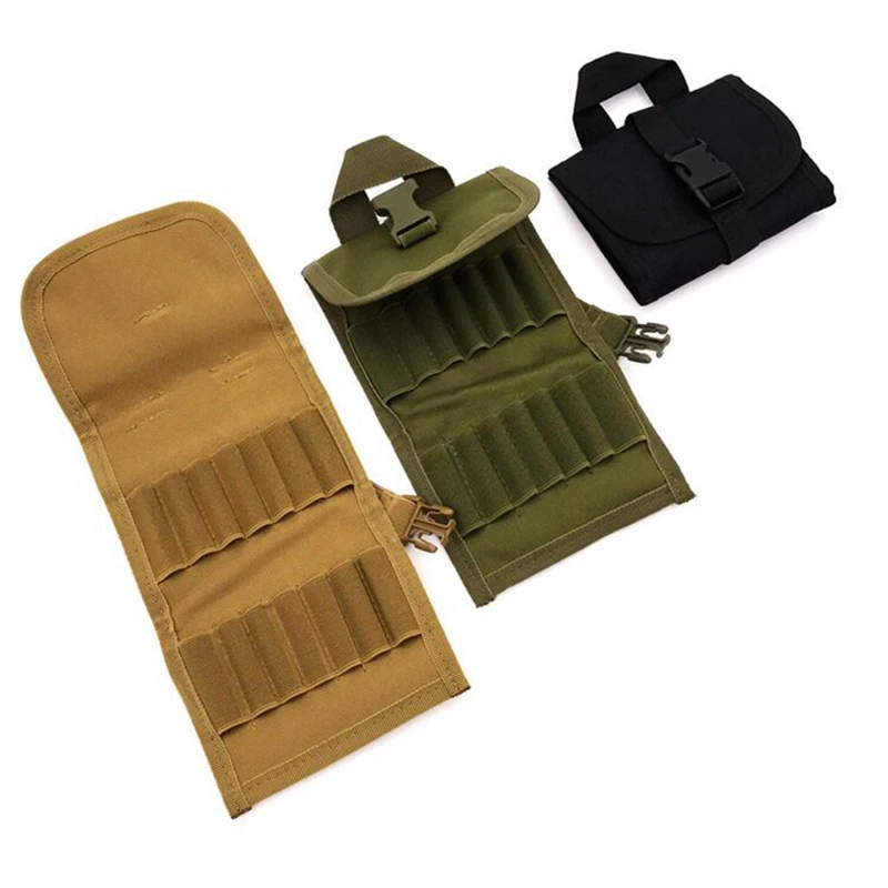 Tactical 14 Rounds Shells Holder Cartridges Ammo Carrier Bullet Pouch For Mini Cartridge Box Hunting Rifle Accessories