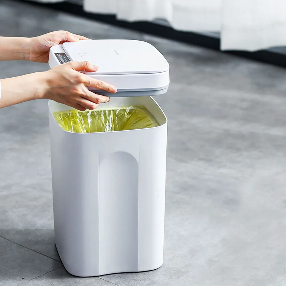 

1Pcs Smart Sensor Trash Can USB Charging Automatic Inductive Dustbin Large Capacity Silent Operation Suitable for Kitchen