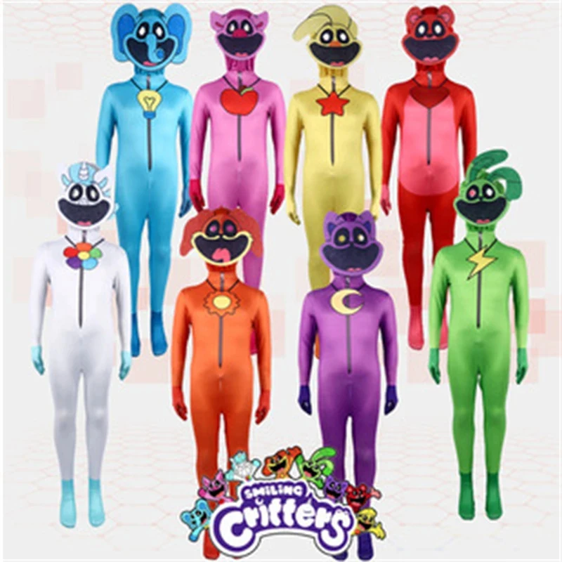 

⭕️⭐️⭕️Smiling Critters Poppy Cosplay 's Costume Halloween Tight Onesie Cosplay Costume Playtime Jumpsuit Party suit ⭐️⭕️⭐️