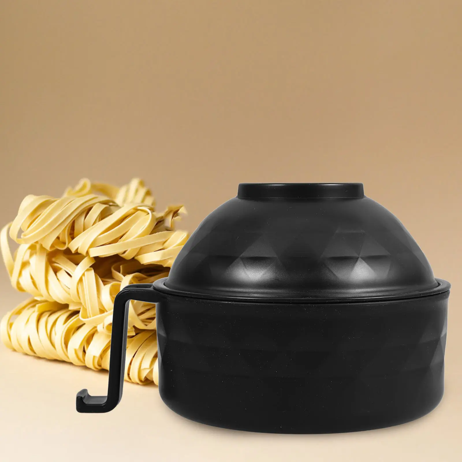 Wheat Straw Noodle Bowl Set with Lid Leakproof Soup Rice Salad Bento Lunch Container for Office Use
