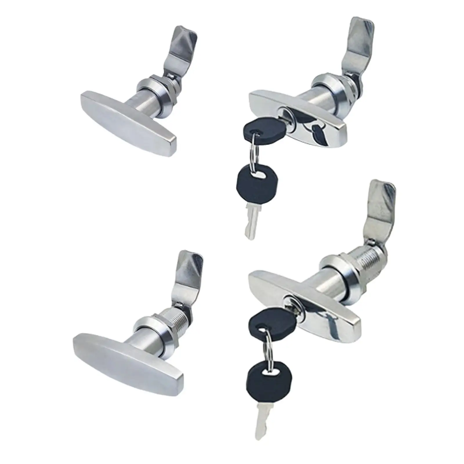 T-handle Lock Latch Knob Versatile Easily Install Anti Rust for Cabinet Drawer