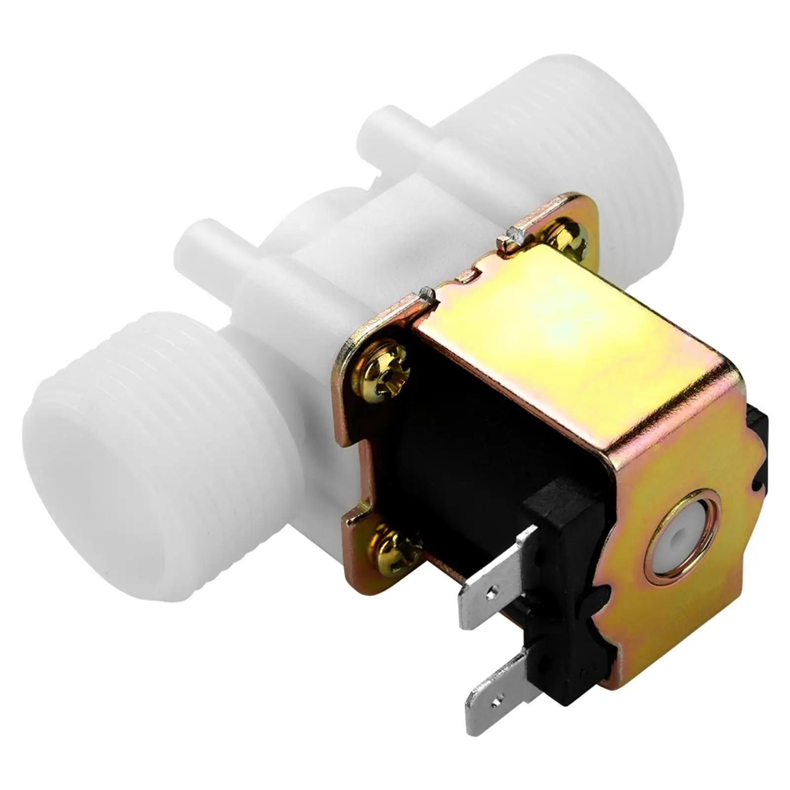 Válvula Solenoide eléctrica de plástico, interruptor de Control de presión de agua y neumático, 12V DC G3/4 DN20