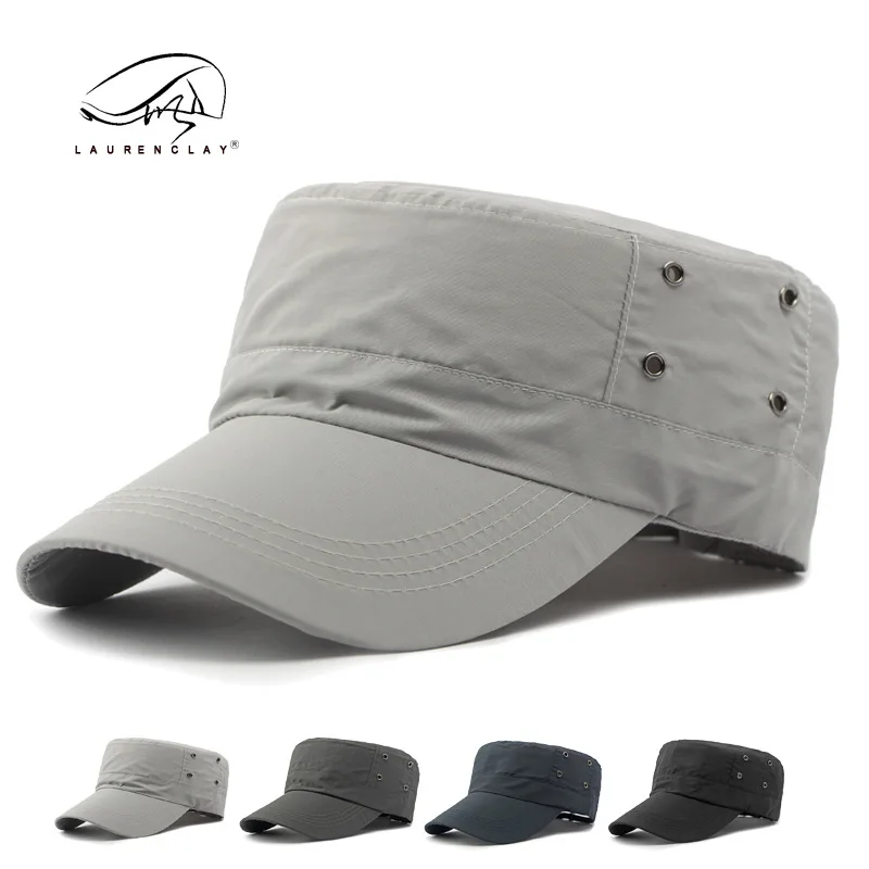 

9cm Long Brim Quick-drying Hat Men's Summer Outdoor Sport Cap Sun Protection Sun Hat British Flat-top Cap