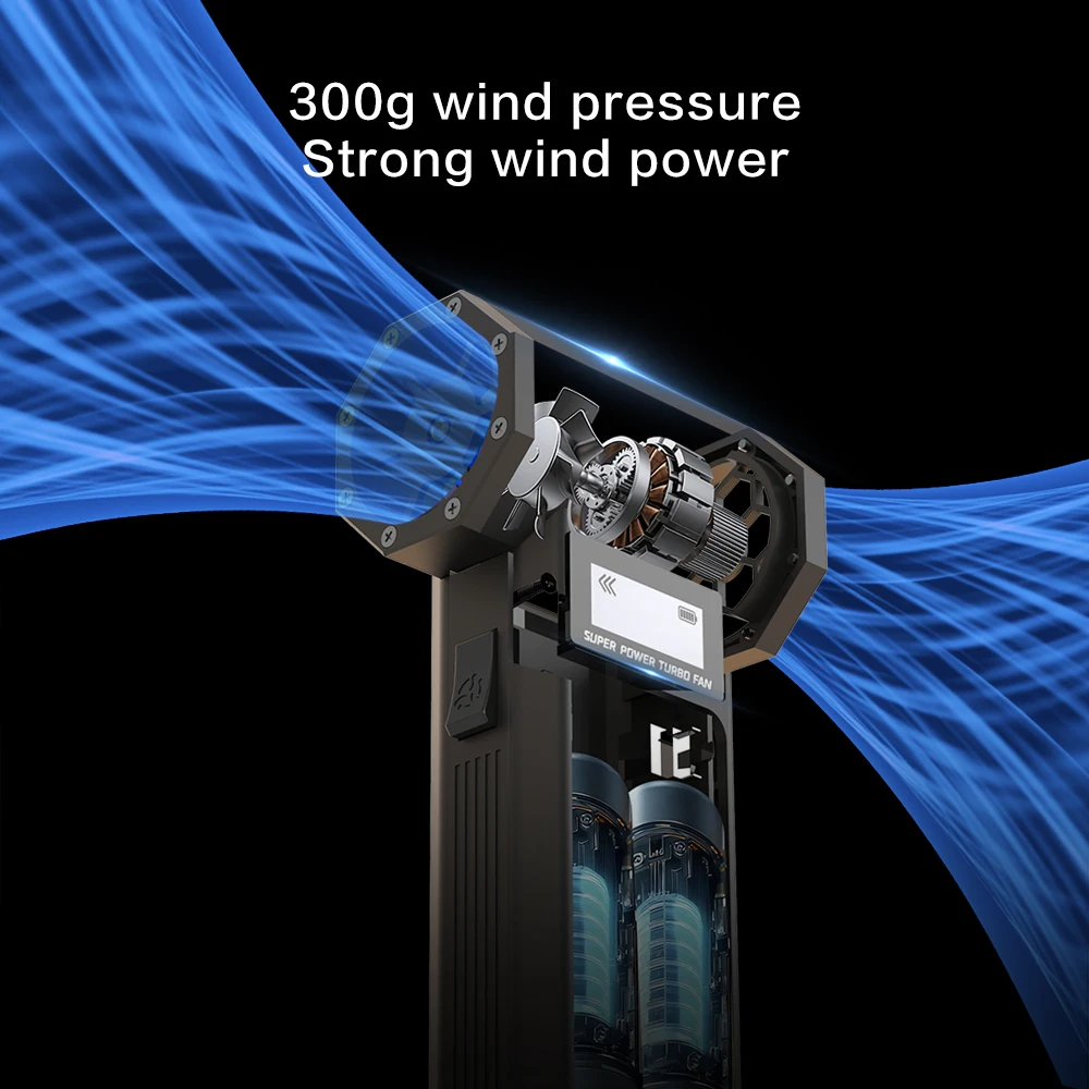 Mocna dmuchawa do kurzu, silne dmuchawy, 5 dysz, bezszczotkowa dmuchawa turbo, 4-stopniowa regulacja prędkości i wyświetlacz cyfrowy, wentylator turbo P30.