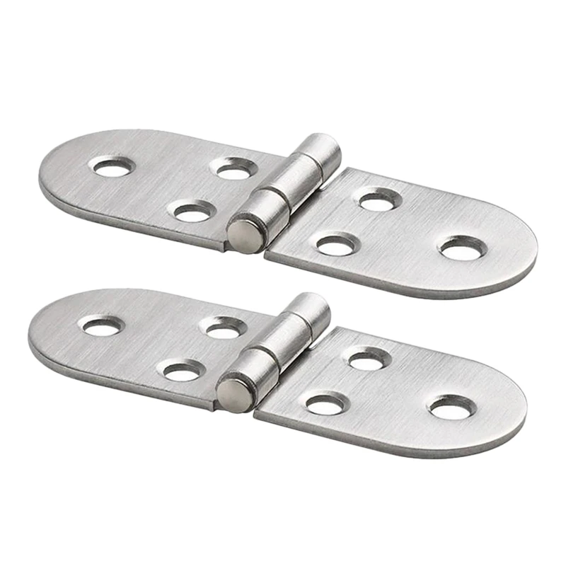 

2pcs 80 x 30mm Marine Hatch Door Hinge Stainless Steel 180 Degree Flush Mount For Boat RV Silver