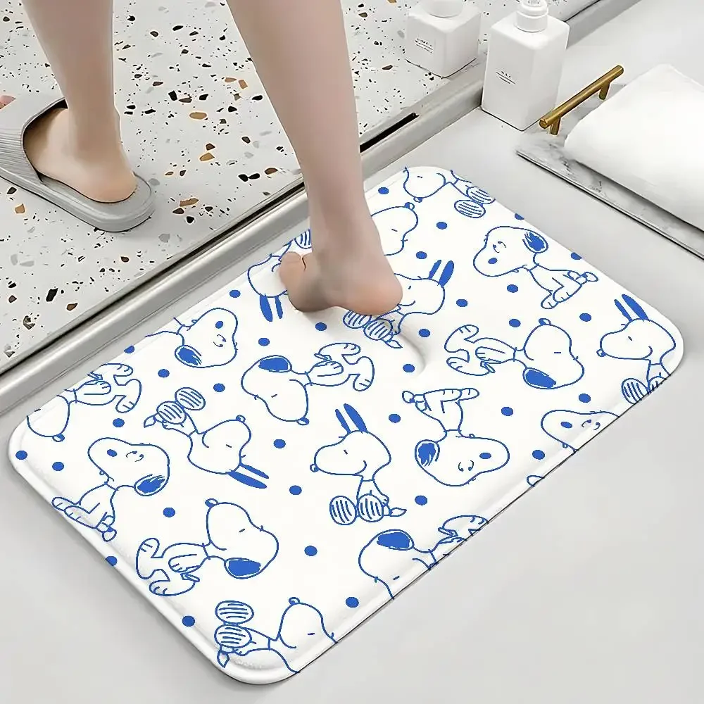 Cute S-Snoopys Floor Mats Home Laundry Rug Carpet For Living Room Decor Lounge Area Anti-slip Foot Mat Entrance Doormat view 6