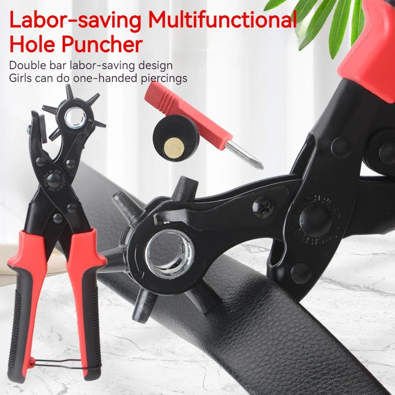 회전식 헤드 시계줄 구멍 펀치 가죽 구멍 펀치 아일렛 구멍 펀치 플라이어
