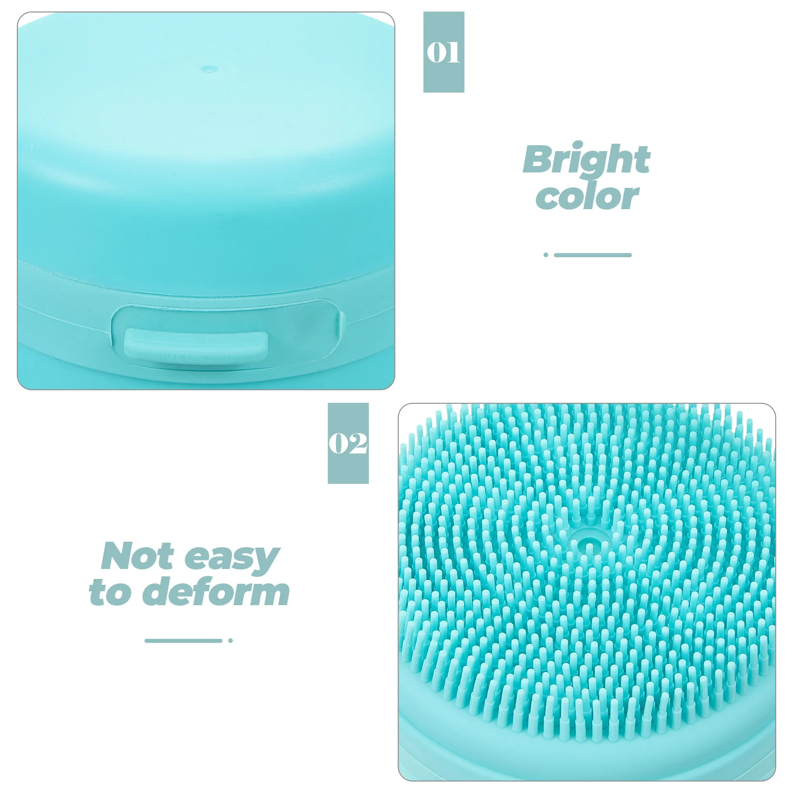 

Silicone Bath Brush Hanging Design With Soap Box Multi-Function Body Scrubber Exfoliating Shower Tool For Adult