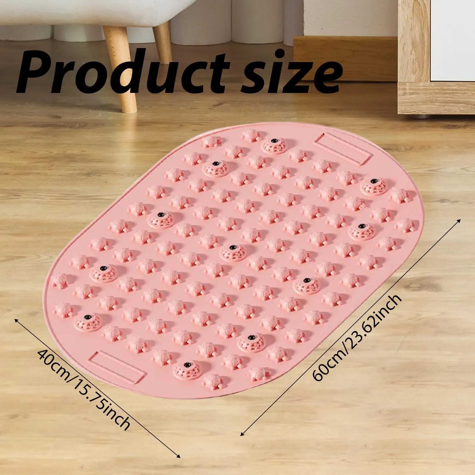 Large Size Nonslip Foot Massager Mat Soft Pressure Point Massage Pad for Office Standing Running Exercise