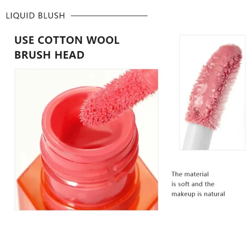 High Quality 5Color/Set Face Pigment Liquid Blush Makeup Brightening Lightweight Natural Rouge Blushe Highlight Blusher Cosmetic