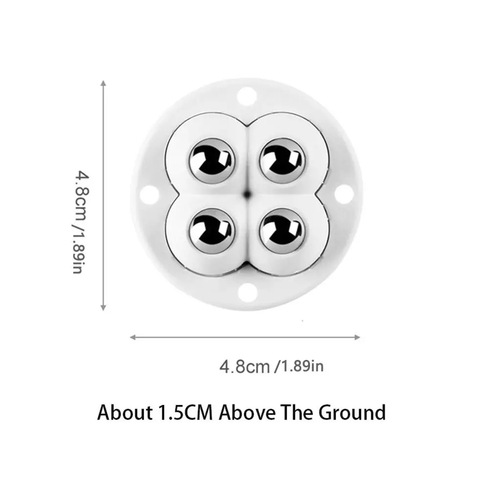 4PCS Rotating Wheel Skate Cabinet Roller Wheel Swivel Caster Furniture Caster Universal Pulley Universal Wheel Caster Wheel