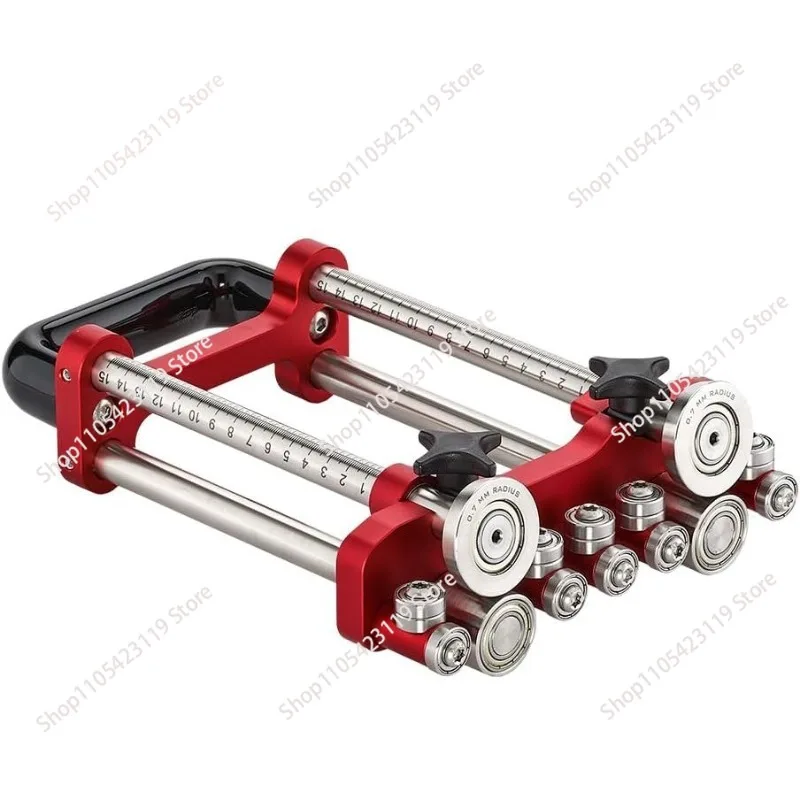 2-Station Metal Sheet Bending Roller, Roofing Tool with Folding & Hemming Functions, Portable Hand Operated