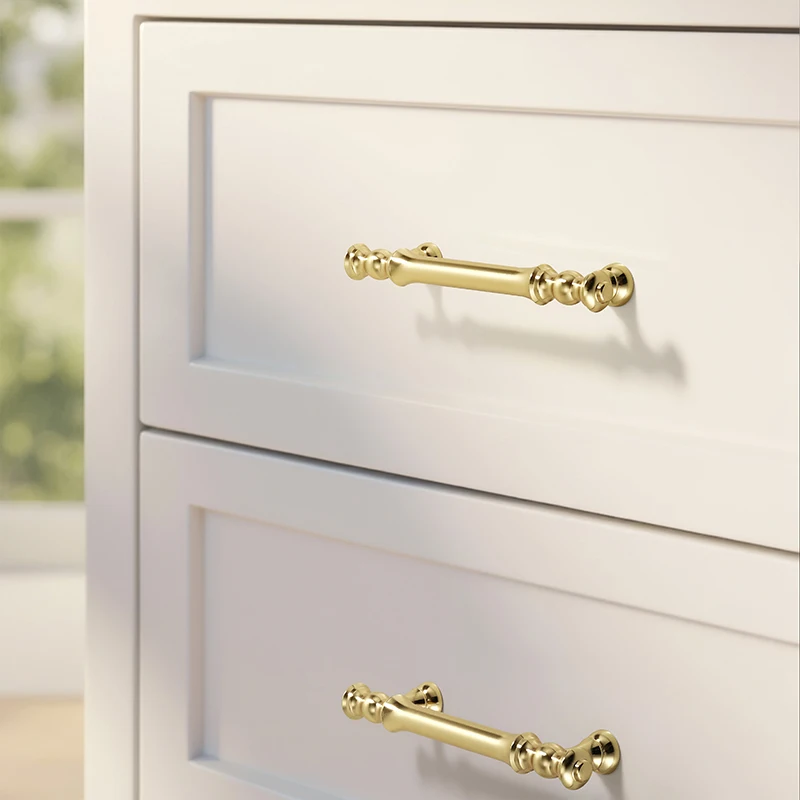 Furniture handles for kitchen cabinets, dressing table drawers, and wardrobes, durable and suitable for home decoration
