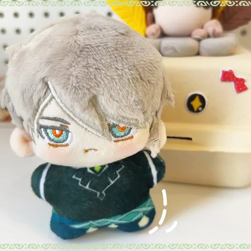 10cm Hot Anime Game Genshin Impact Alhaitham Zhongli Peripheral Products Soft Plush Stuffed Doll Kawaii Presents for Friend