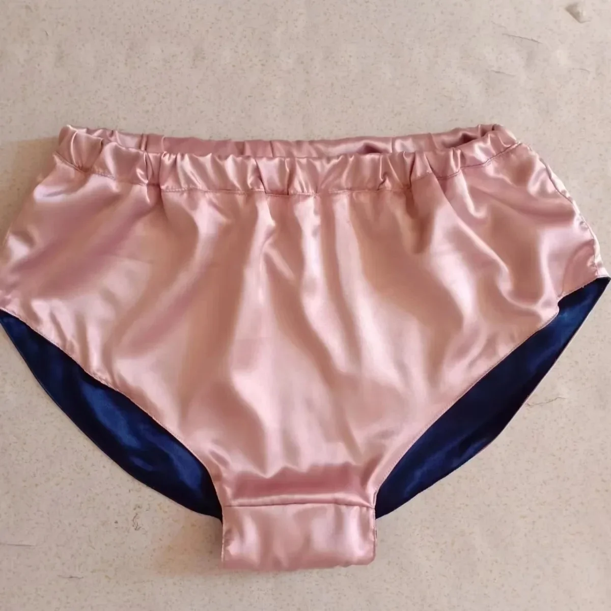 Man's Handmake Silky Touch Panties Live Show Dance Costumes Larger Size Harajuku BF Gifts FKK Party