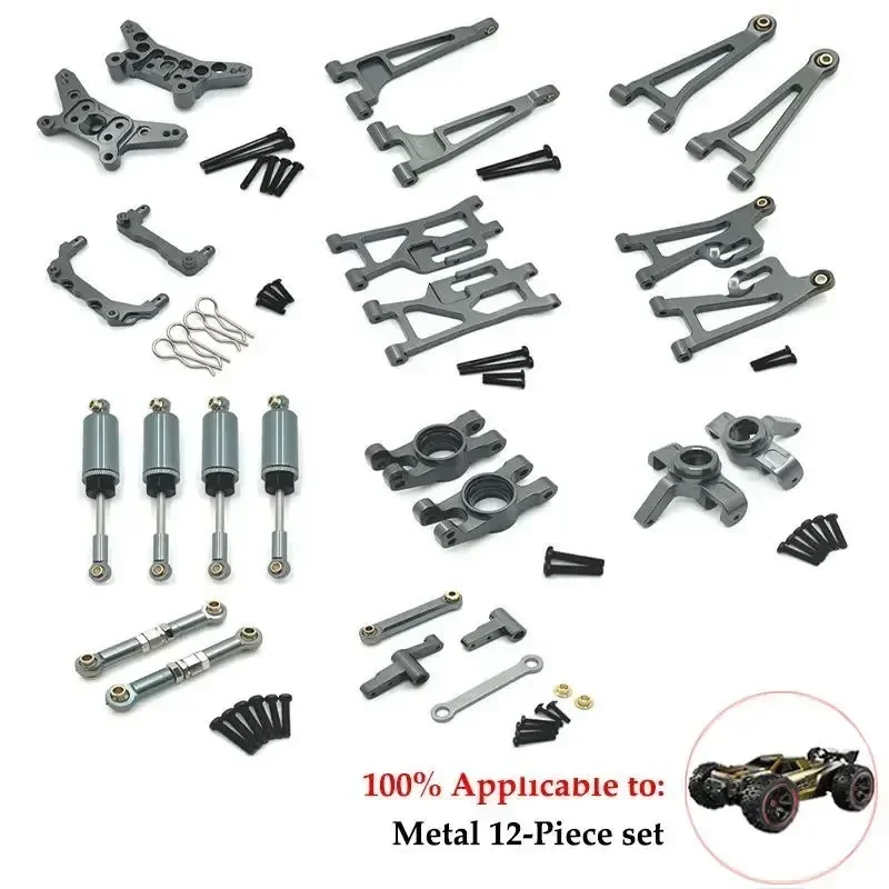 MJX Hyper Go 14210 14209 H14BM RC coche copa de dirección de Metal juego de brazo oscilante superior e inferior soporte de torre de choque cuerpo post piezas de mejora