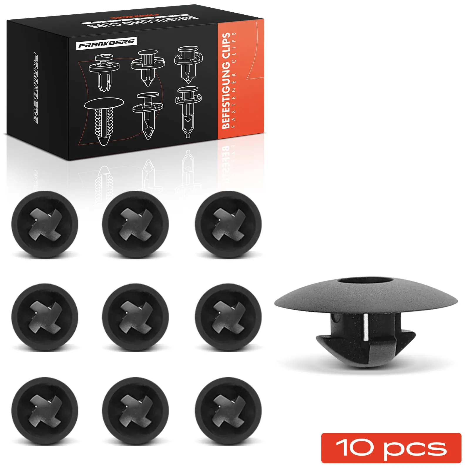 Frankberg 10x bevestigingsclips wielkast voor VW Golf V Variant Jetta III Multivan V Bora Skoda Superb I N90533301 21891