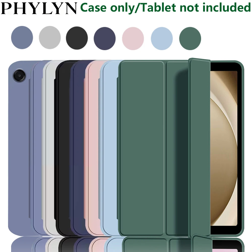 

Tri-fold Tablet case for samsung tab A11+/A11 Plus 2025 SM-X230/X236, Auto Sleep/Wake, Adjustable Stand, Soft Silicone Cover