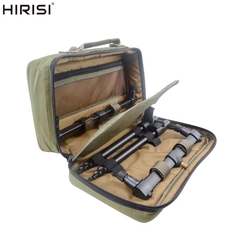 

Hirisi Carp Fishing Rod Pod Set Bank Sticks and Buzz Bars for 2 Rods Made By Aluminium Rod Support Holder