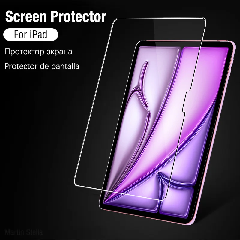 For iPad Air 11 13 M4 M3 M2 Tempered Glass Screen Protector On iPad Air 11 13 2026 2025 2024 9H Film