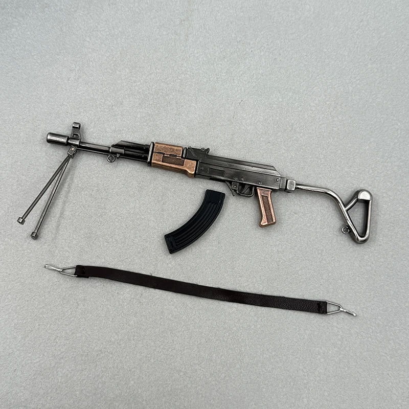 PUBG Battlegrounds AK47 Assault Rifle Replica 20 cm, Metallmodell, nicht befeuern, zusammenklappbarer Bestand, abnehmbarer Mag, Fan-Geschenk – Detail 7