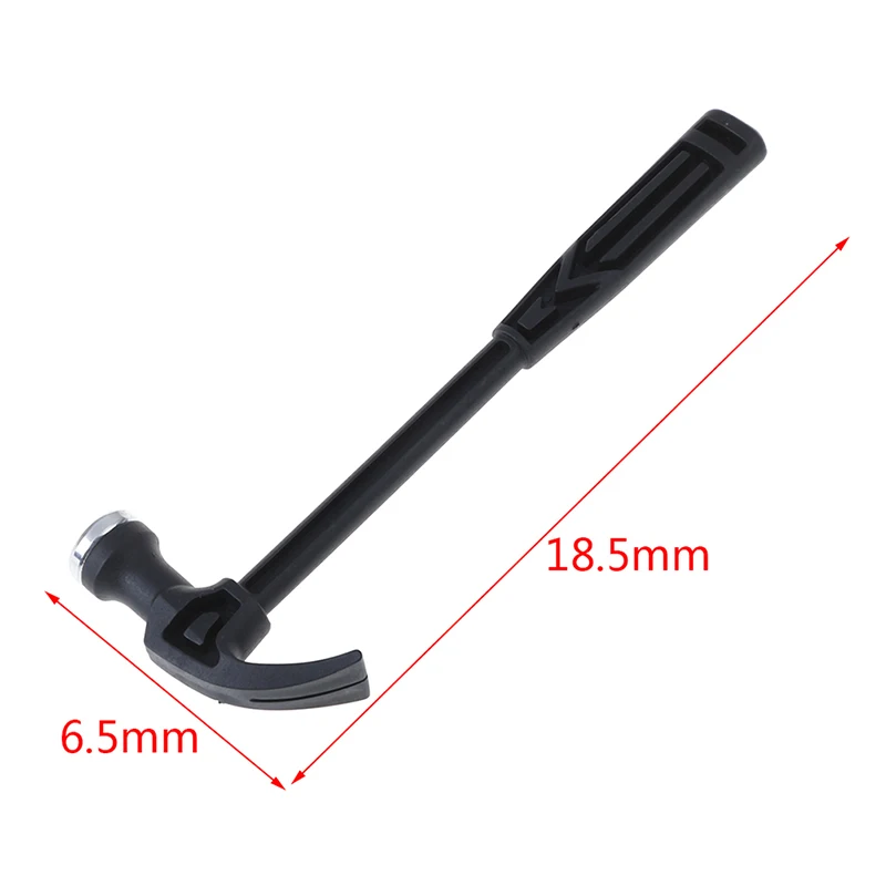 Household Black Multifunctional Plastic Handle Mini Claw Hammer Woodworking Metalworking Nail Puncher Metal Hammer Tool