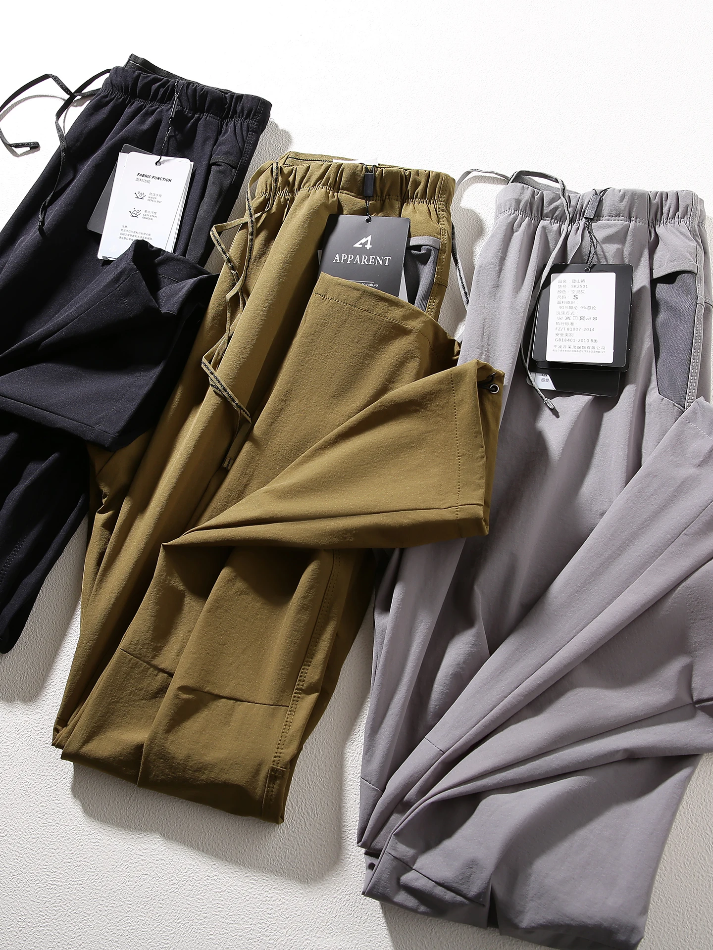 

Outdoor Mountain Series Couple Sle Lightweight Waterproof Qui Dry Breathable Workwear Casual Pants Straight Leg Trousers