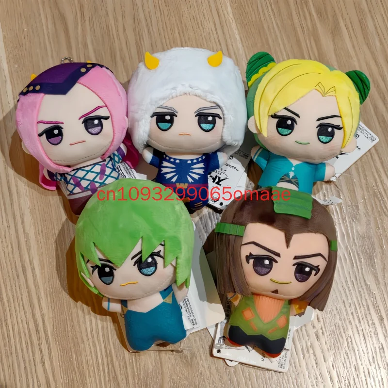 Genuine X11 Bandai Jojo Stone Ocean Kawaii Plush Toys Jolyne Cujoh Ermes Costello Ff Weather Report Narciso Anasui Birthday Gift