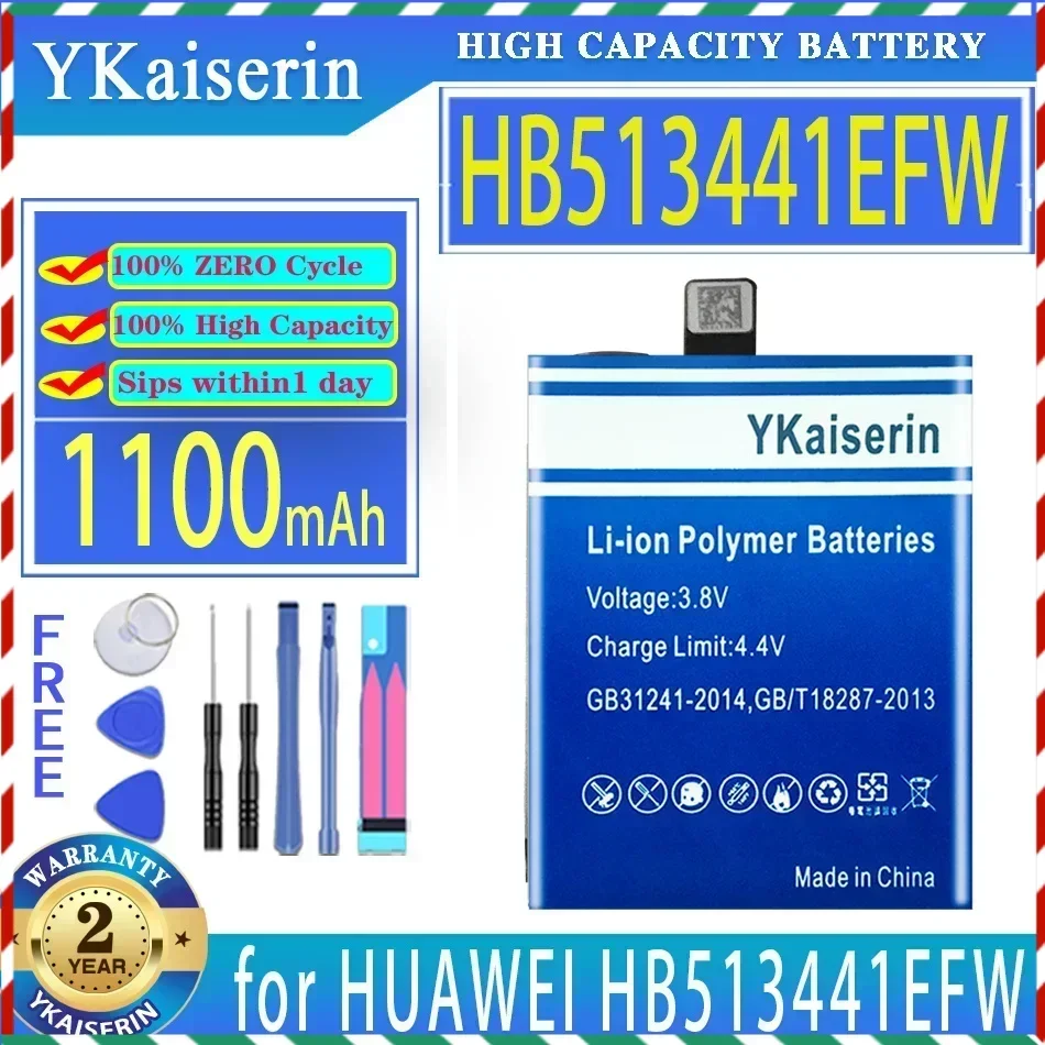 YKaiserin 1100mAh Replacement Battery for HUAWEI HB513441EFW Bateria