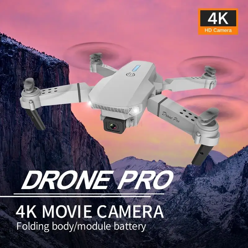 E88 Drone, EquippEd With HigH-definition 4K Drone Dual Cameras, AeriAl PhotograPhy, Folding AirplAne, Remote Control, Fixed